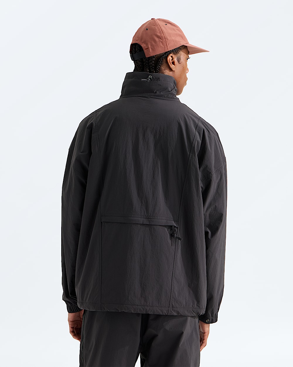 Manteau TNF Red Box en nylon  doublure en molleton pour hommes TNF BACK