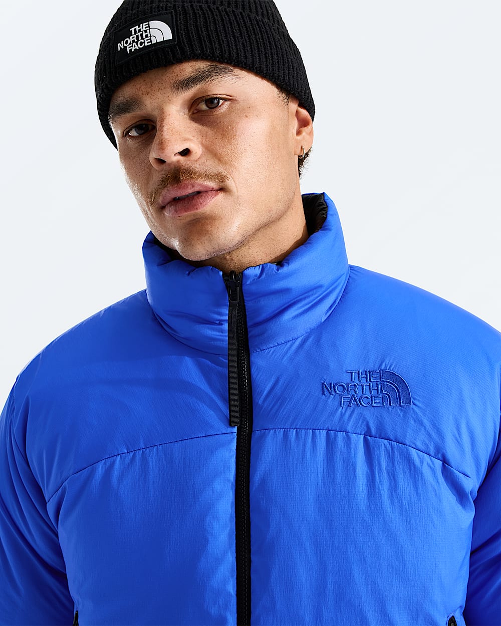 Mens Pertex Nuptse Reversible Jacket TNF TNF BlueTNF Black MODELCLOSE1