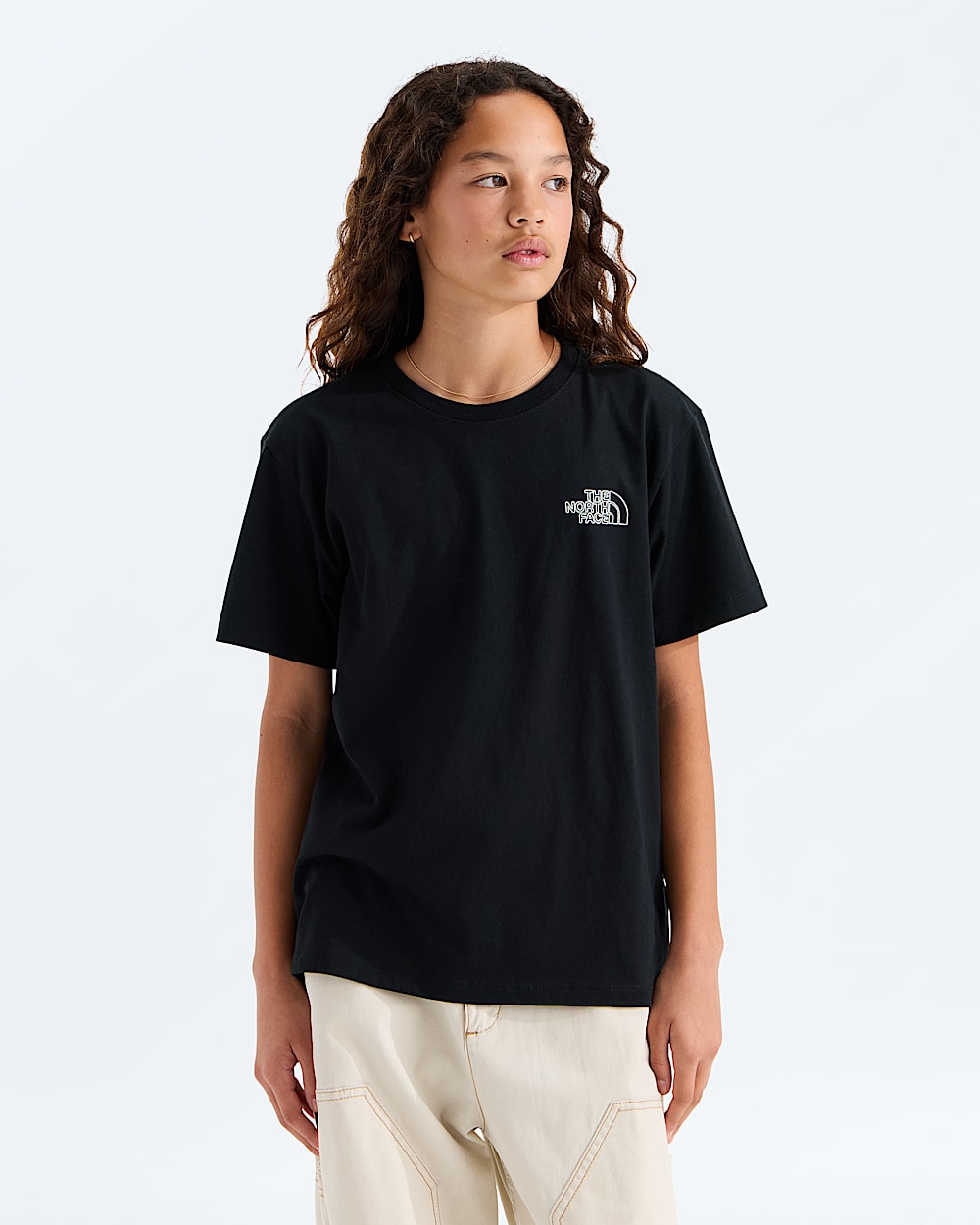 Boys  Girls Alien Relaxed ShortSleeve TeeGraphic TNF BACK