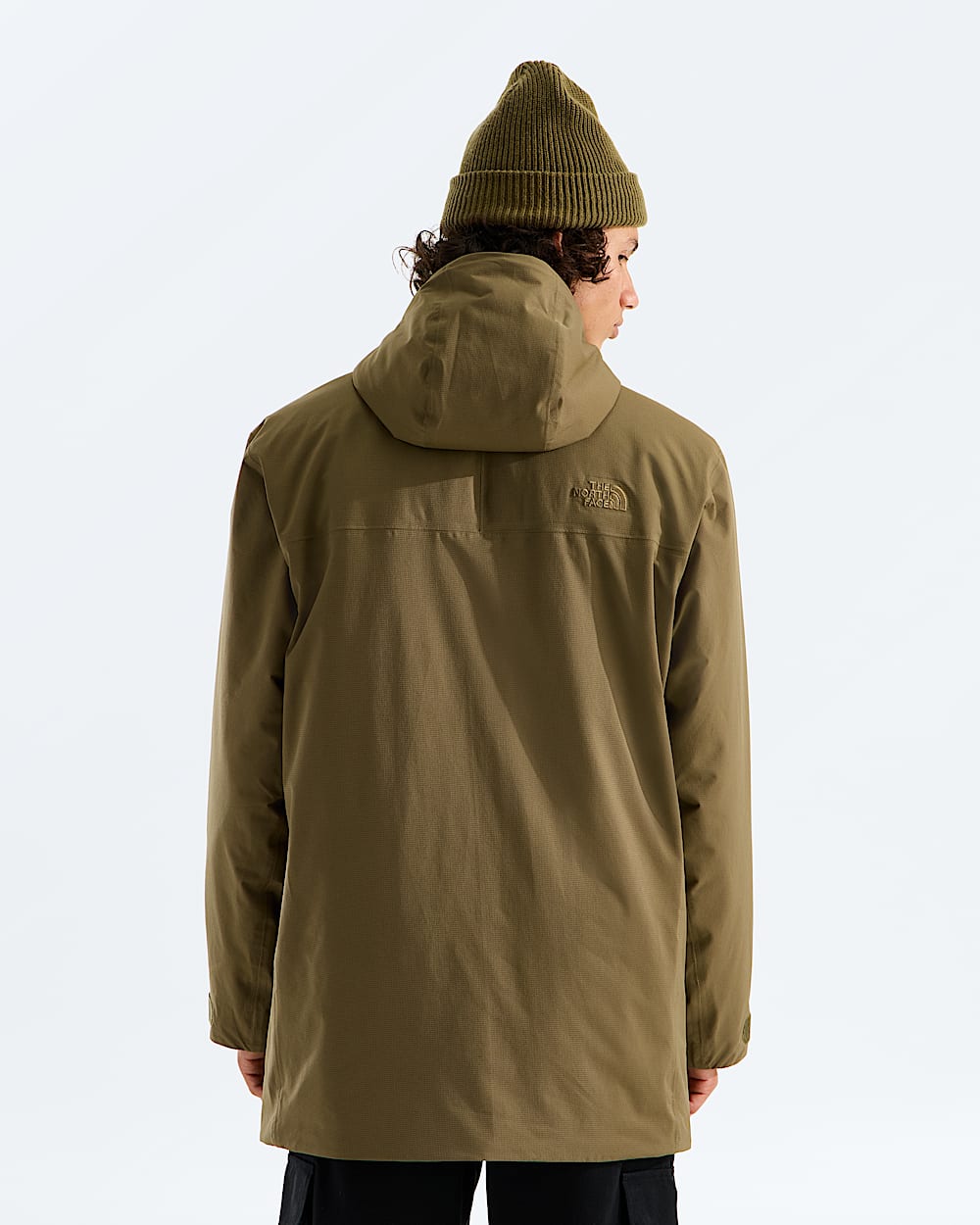 Mens TNF Range Lightweight Hooded Parka TNF BACK