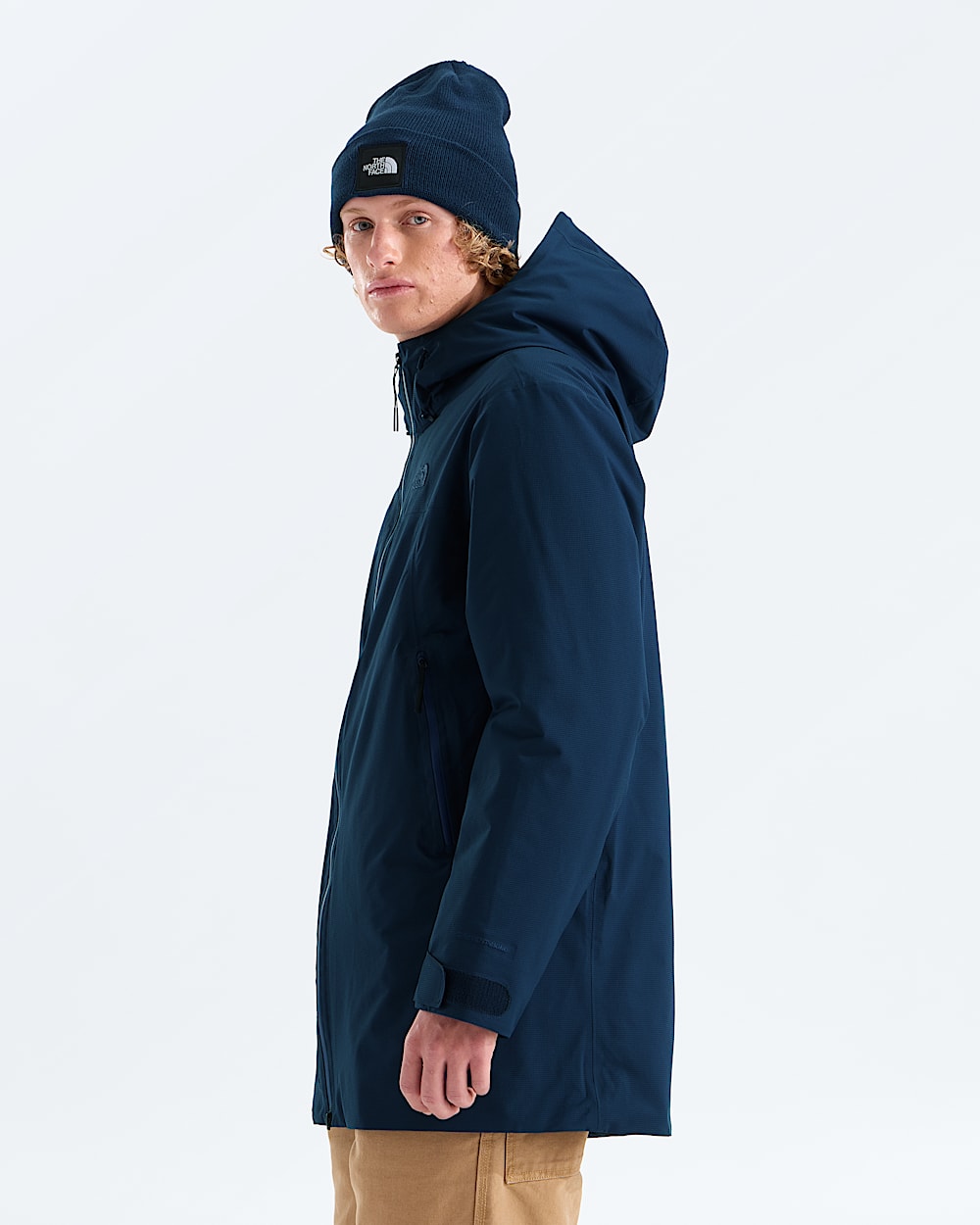 Mens TNF Range Lightweight Hooded Parka TNF MODEL34