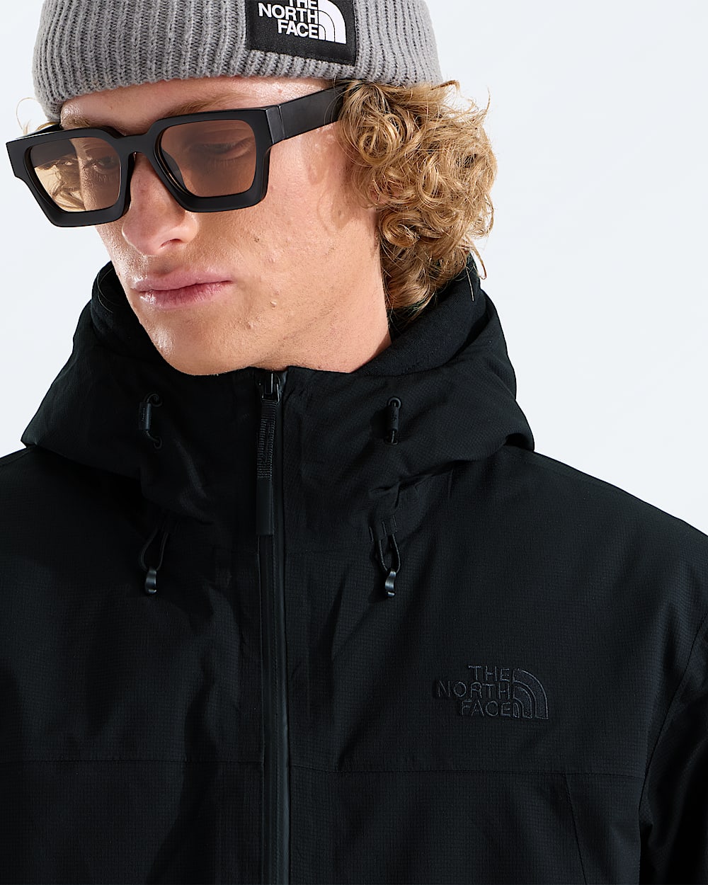 Mens TNF Range LT Hooded Jacket TNF MODELCLOSE1