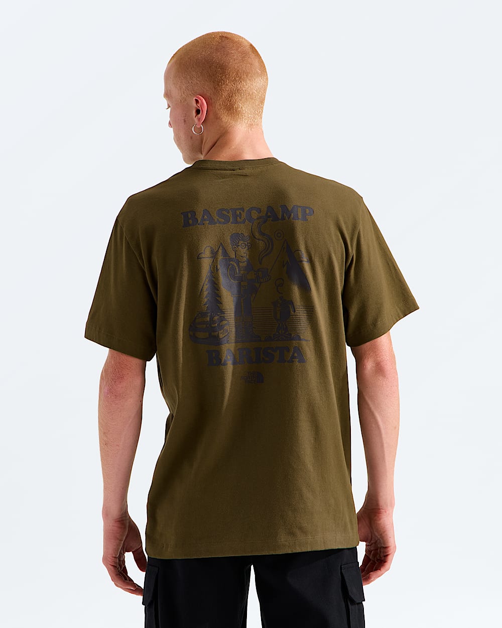Unisex Basecamp Barista Relaxed ShortSleeve TeeGraphic TNF HERO2