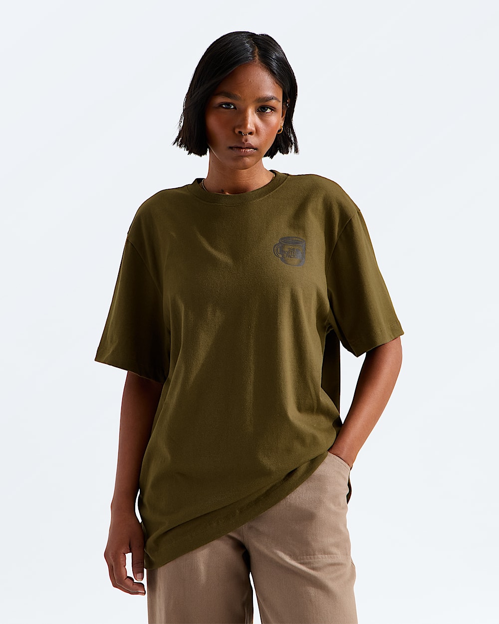 Unisex Basecamp Barista Relaxed ShortSleeve TeeGraphic TNF HERO3