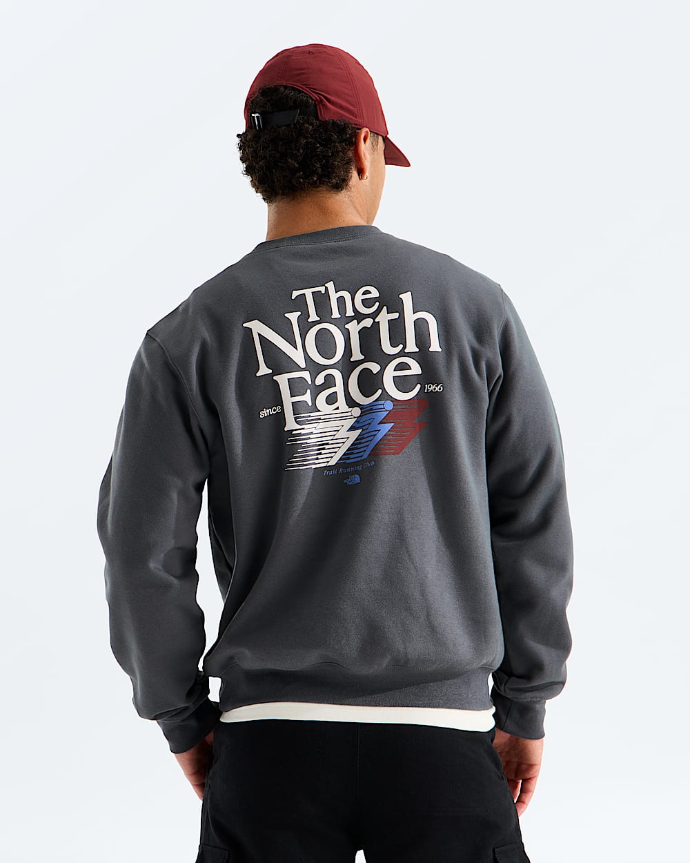 Mens Retro Trail Relaxed CrewGraphic TNF Main