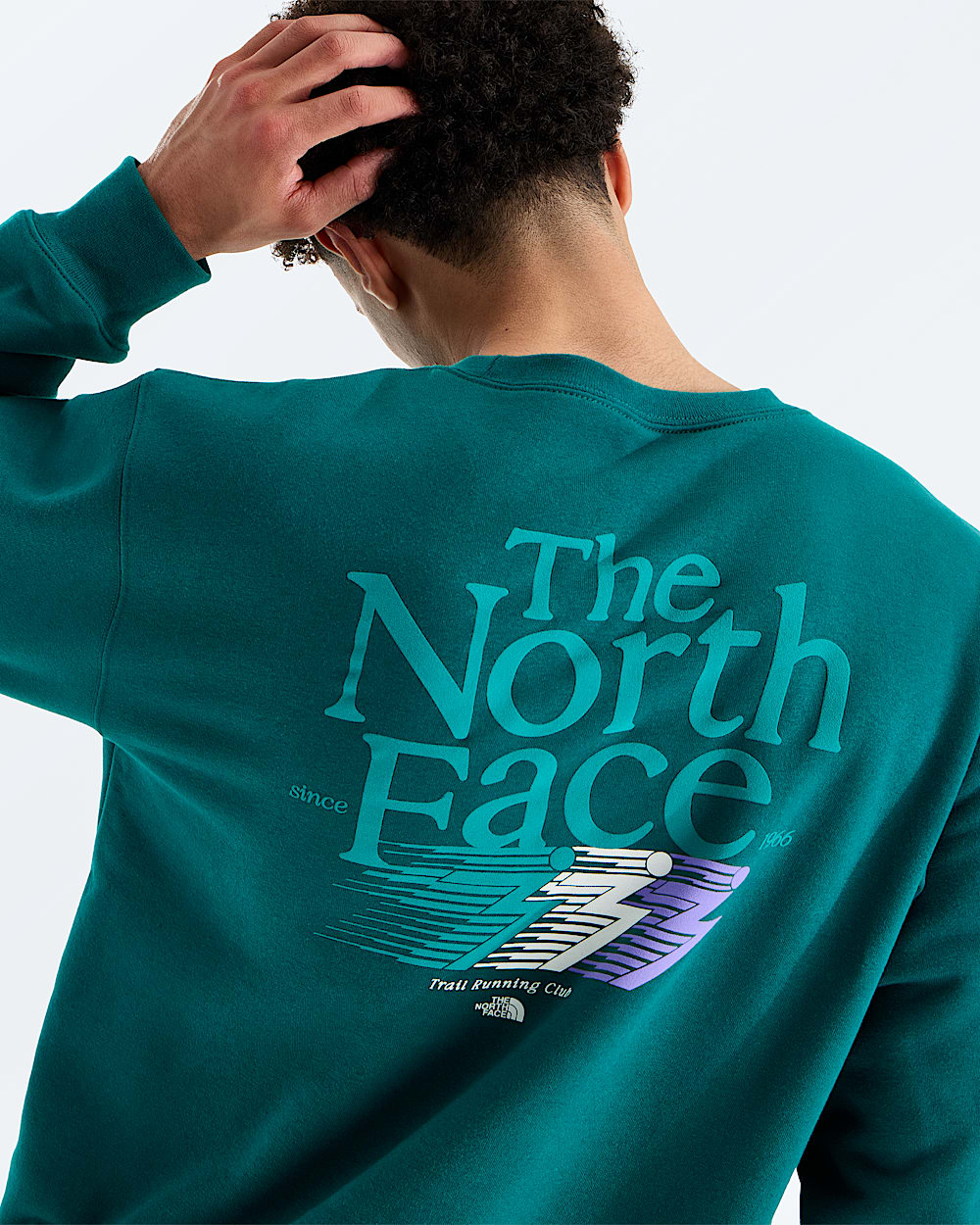 Mens Retro Trail Relaxed CrewGraphic TNF HERO2