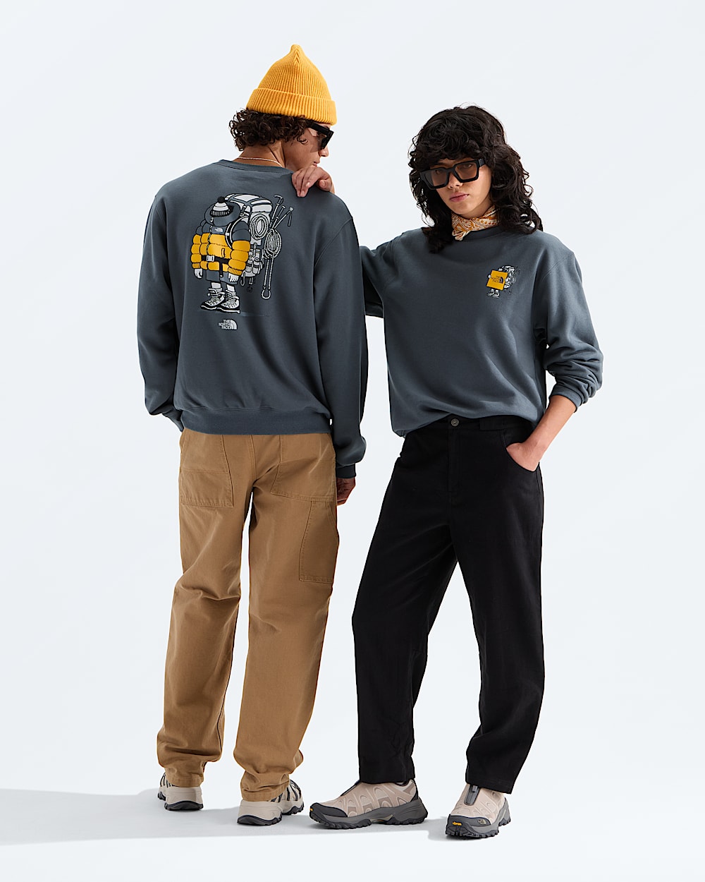 Unisex Gear Up Get Out Relaxed CrewGraphic TNF Main