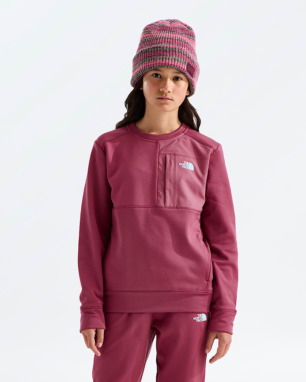 Boys  Girls TNF Performance Fleece Crew TNF HERO2