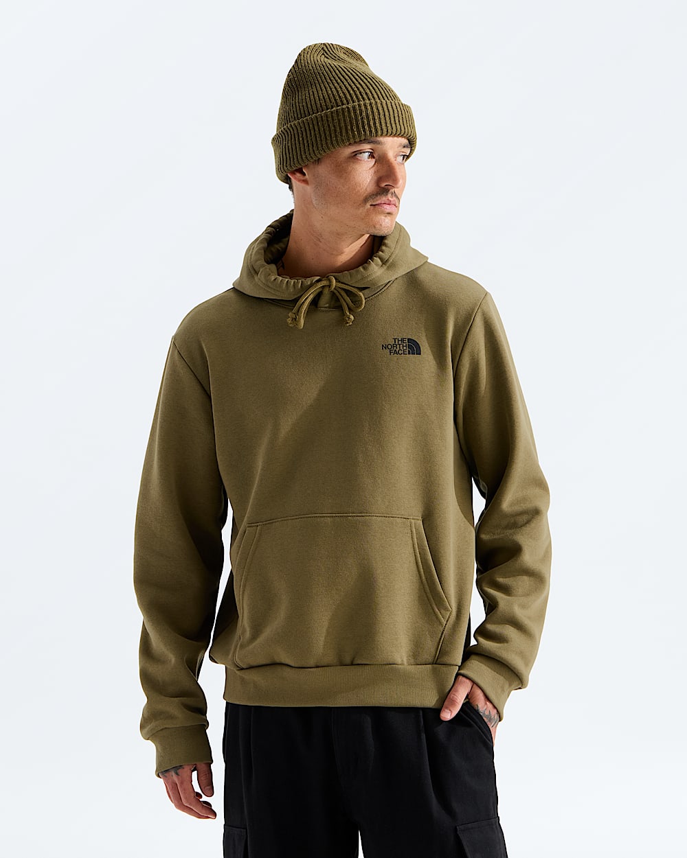 Mens Evolution Yosemite Oak Print Regular Hoodie TNF BACK