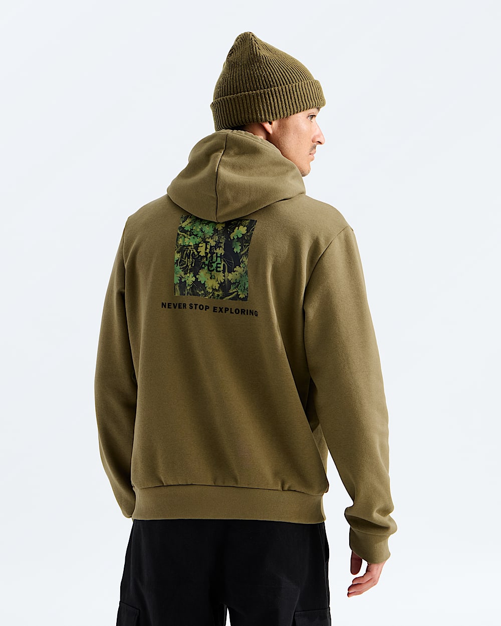 Mens Evolution Yosemite Oak Print Regular Hoodie TNF Main