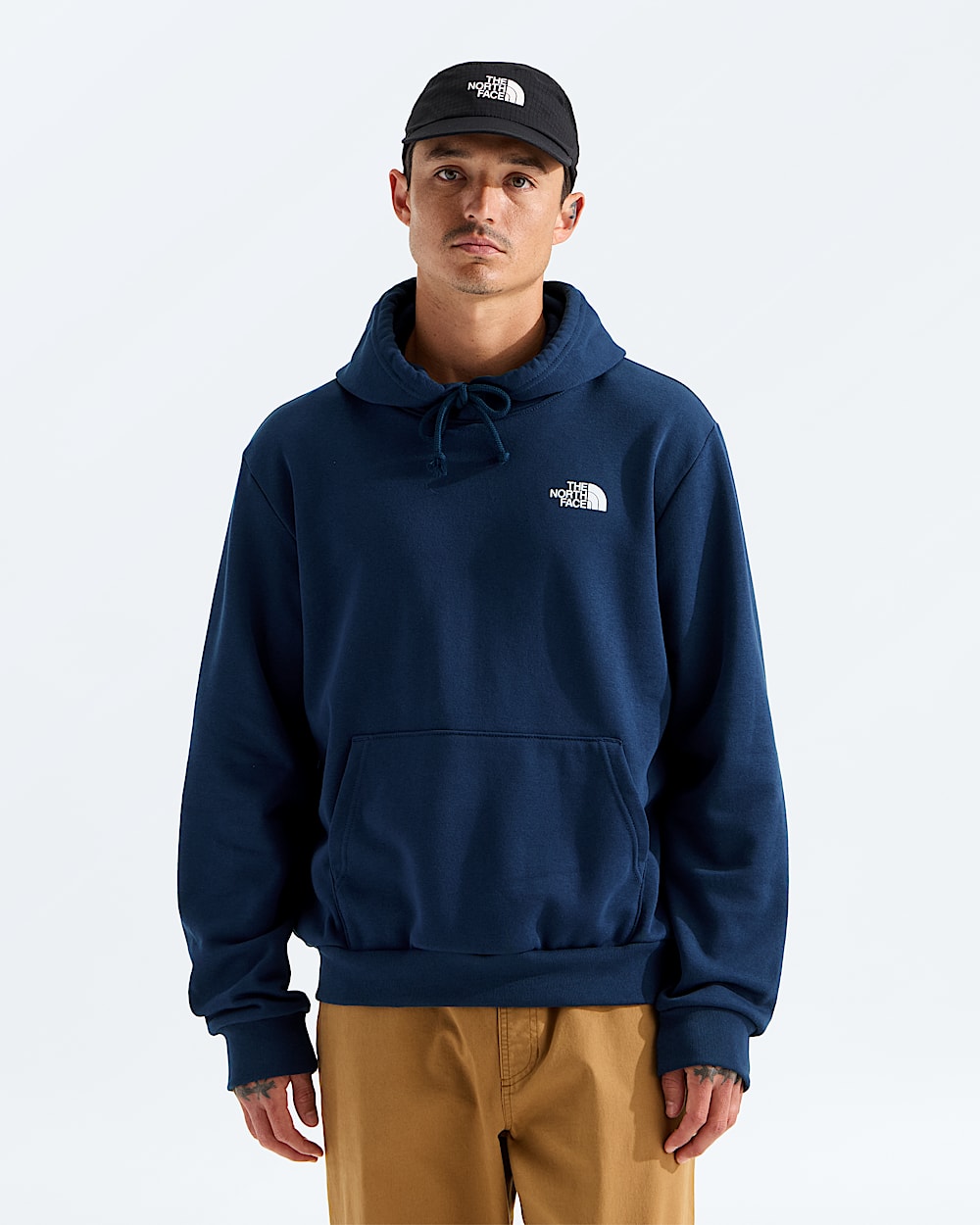 Mens Evolution Light Print Box NSE Regular Hoodie TNF BACK