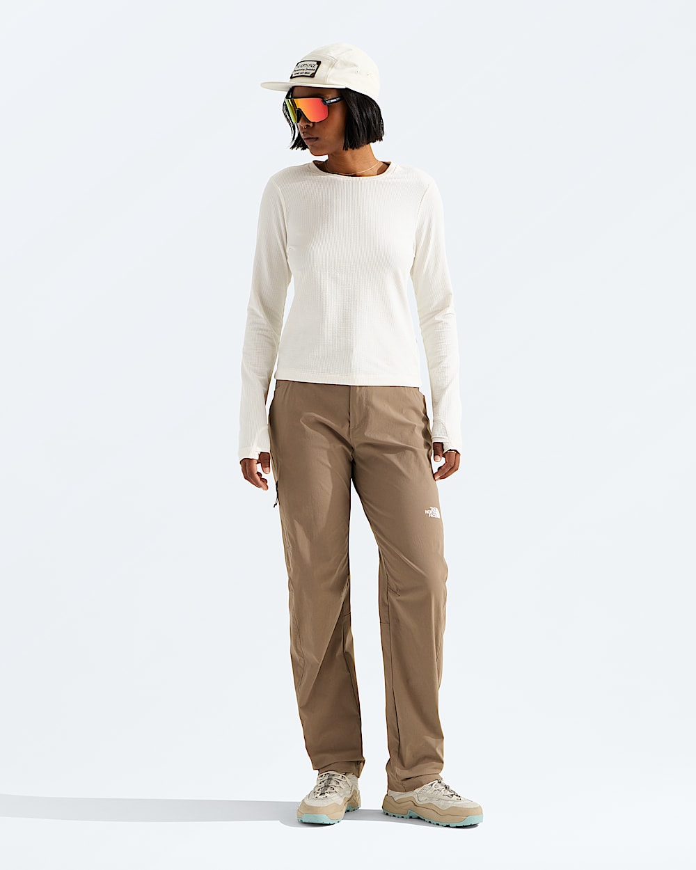 Womens Golden Ridge Ribbed LongSleeve Tee TNF HERO2