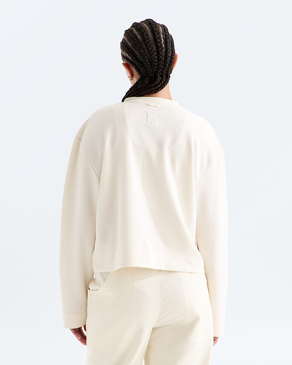 Haut Henley  manches longues en tissu gaufr Ridge Path pour femmes TNF BACK