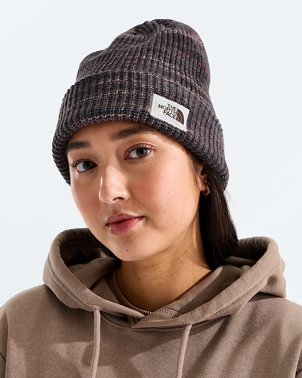 Salty Bae Lined Beanie TNF MODELBACK