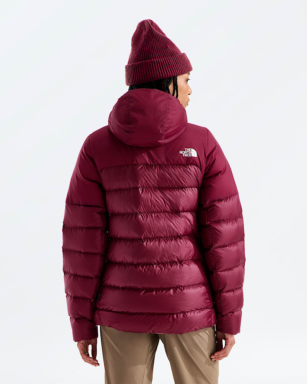 Womens Kalix Down Hoodie TNF BACK