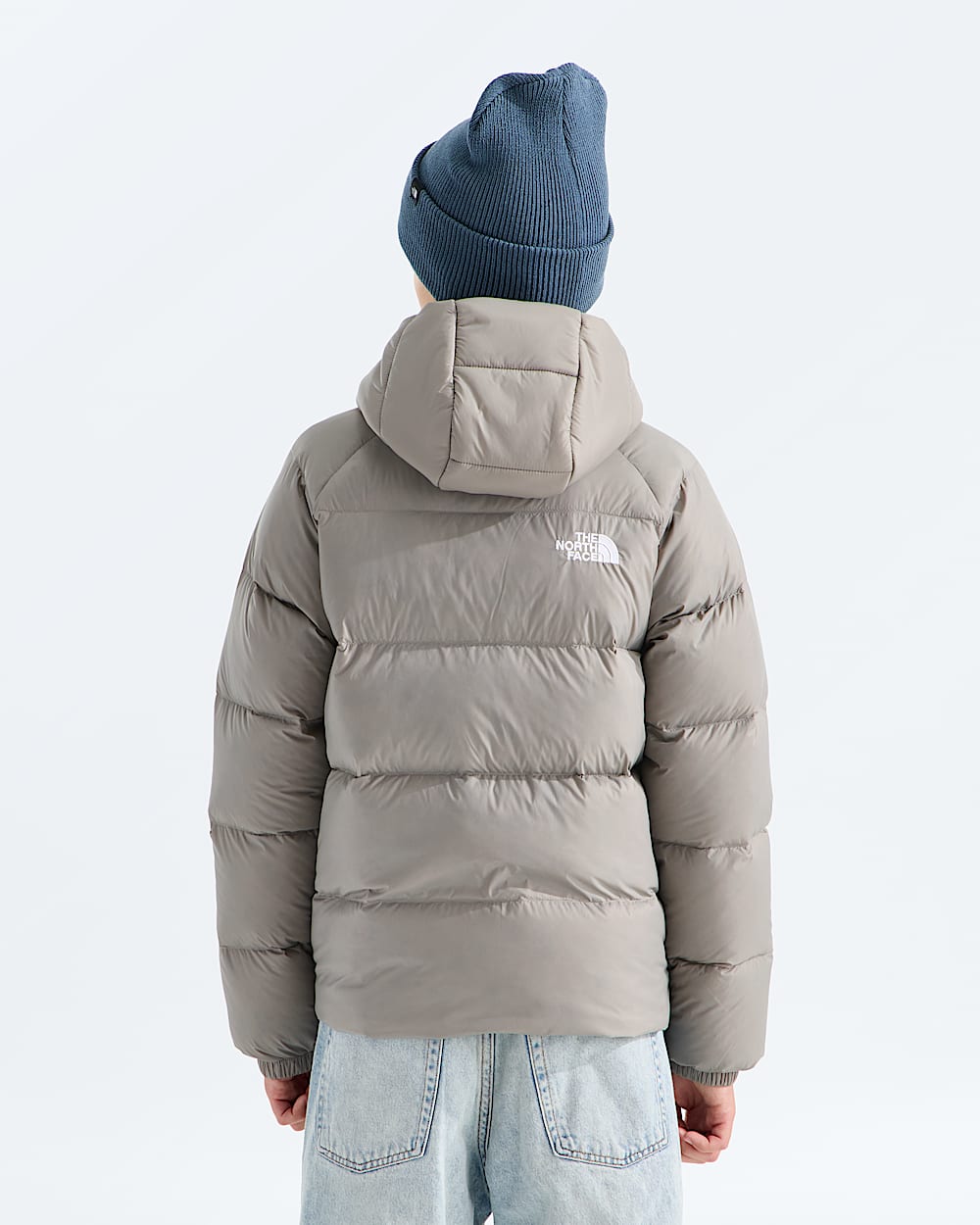Boys Hydrenalite Down Hooded Jacket TNF BACK