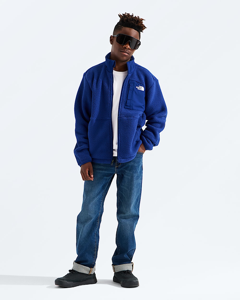 Manteau Yumiori Off Peak  glissire pleine longueur pour garons TNF HERO2