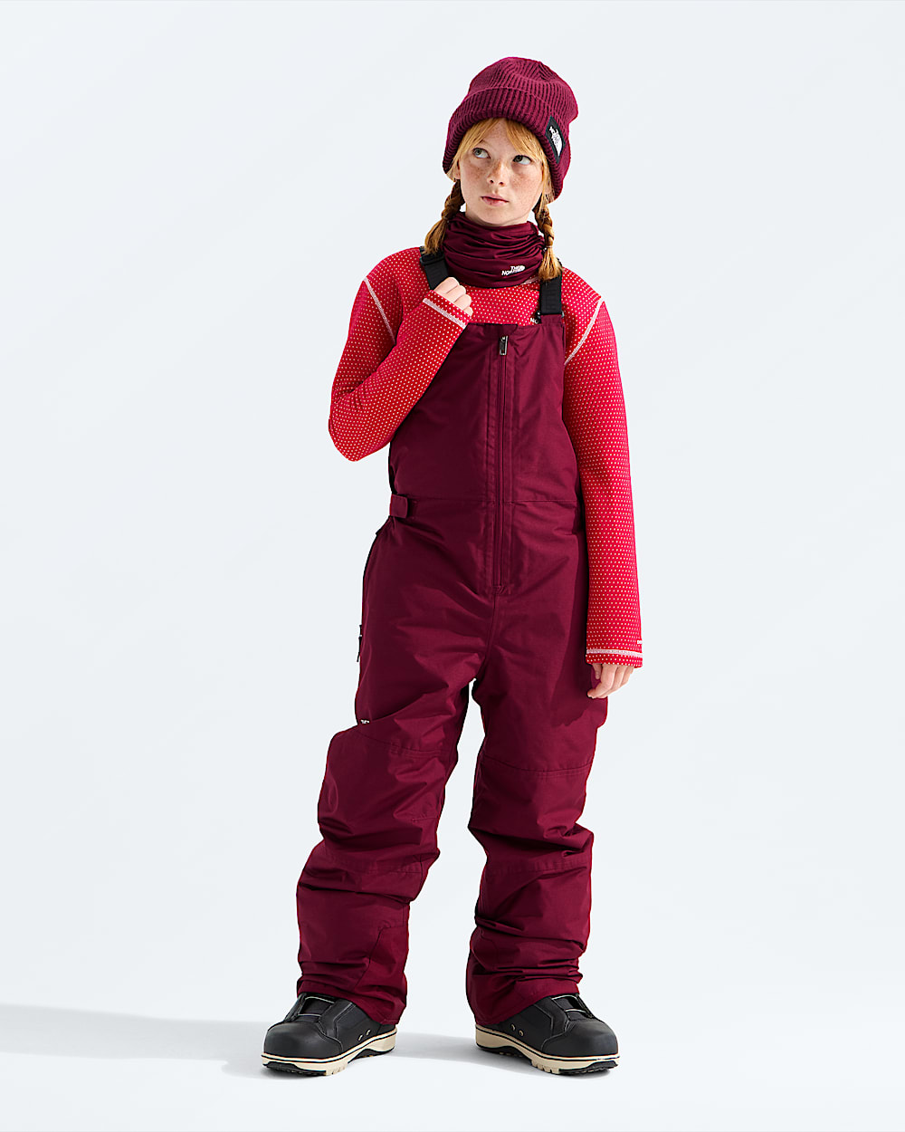 Boys  Girls Freedom Insulated Bibs TNF HERO2