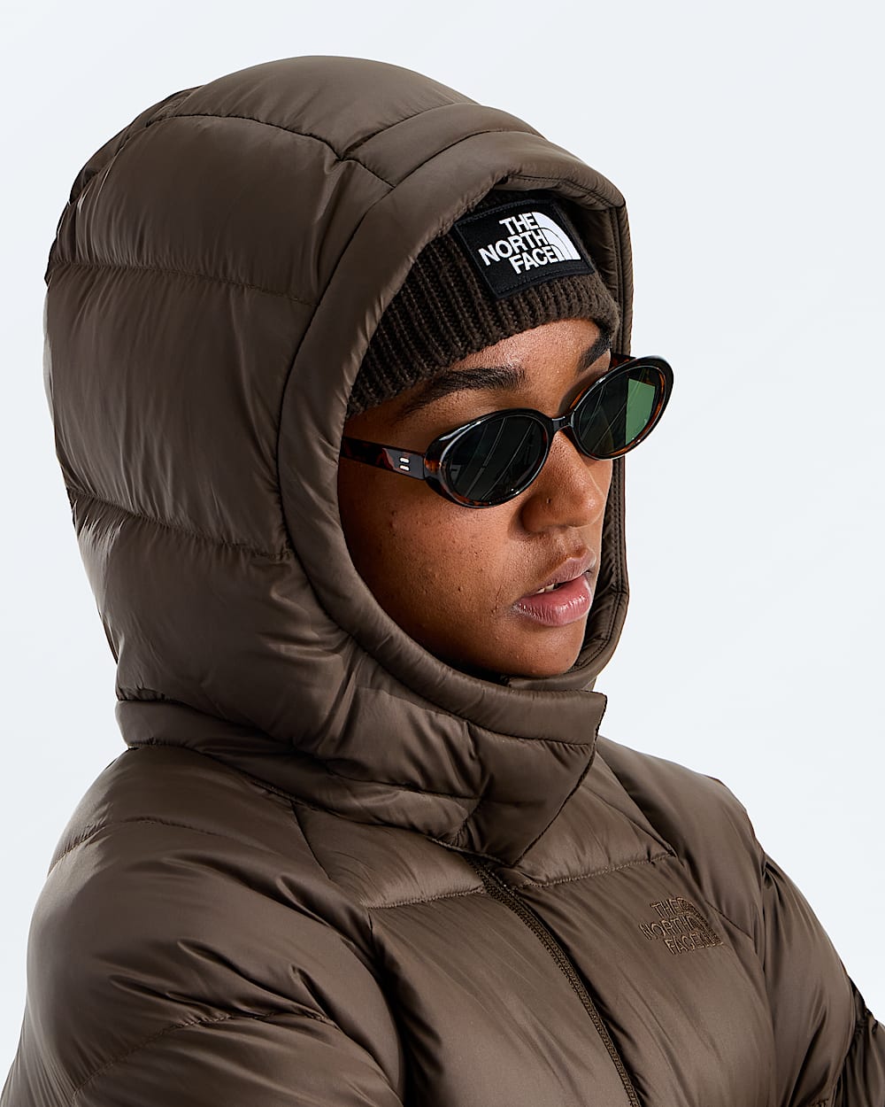 Womens Hydrenalite City Down Hooded Jacket TNF MODELHOOD2