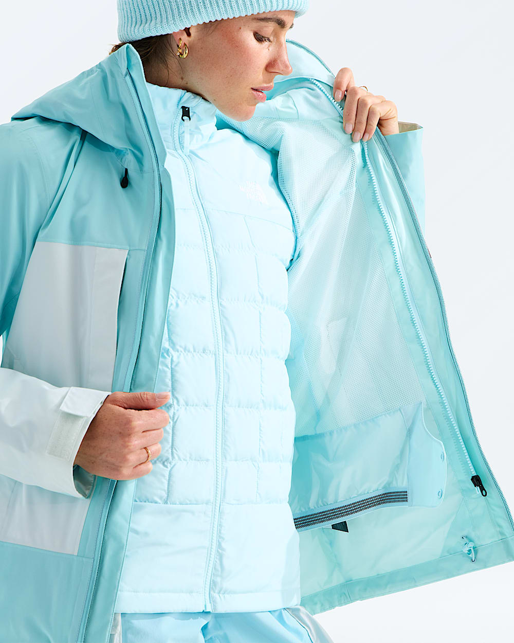 Womens THERMOBALL Snow Triclimate Jacket TNF ALT2