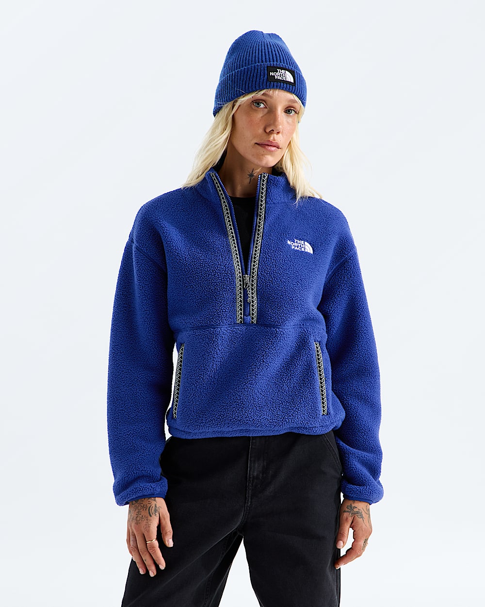 Womens TNF Fleeski Zip Pullover TNF HERO