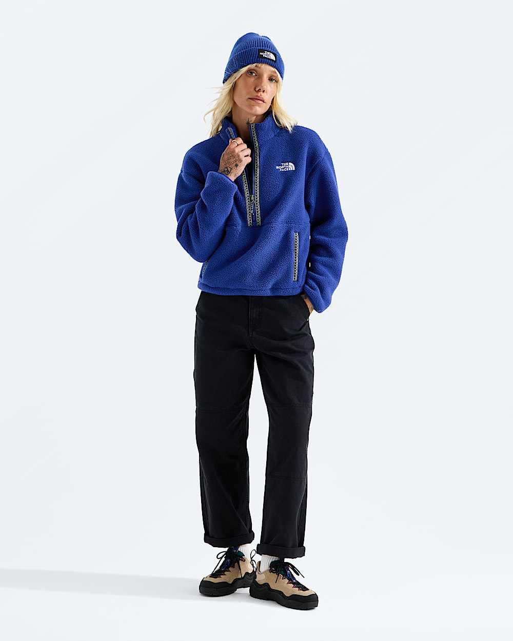 Womens TNF Fleeski Zip Pullover TNF HERO2