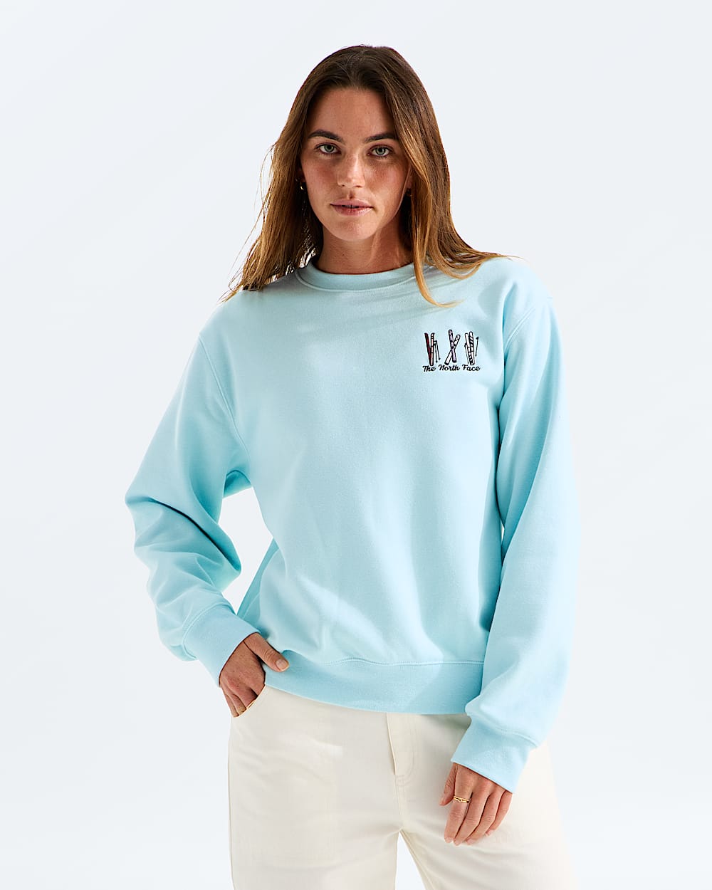 Womens Essential Ski Embro Relaxed Crew TNF HERO