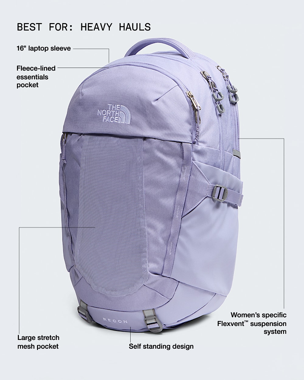 north face heather backpack The Recon comfortable stitch lines The North Face Jester Everyday