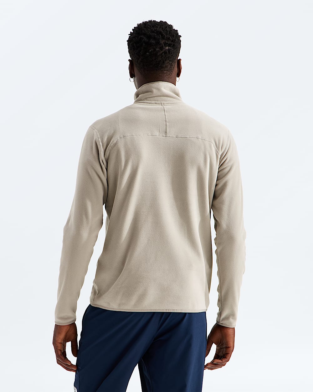 Veste  glissire un quart Glacier pour hommes logo brod TNF BACK