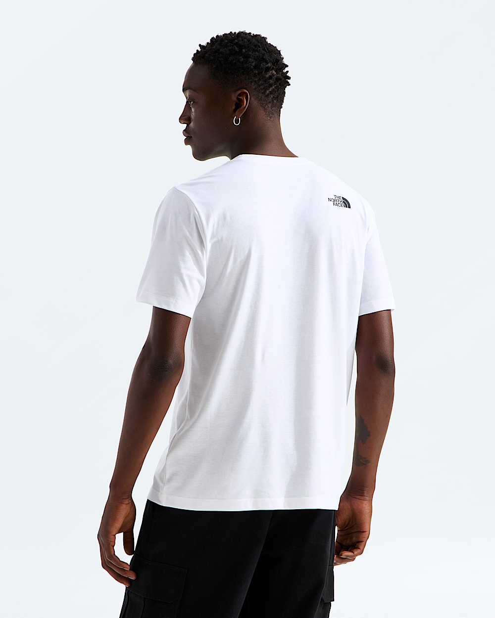 Mens Bracket Logo Regular ShortSleeve Tee TNF BACK