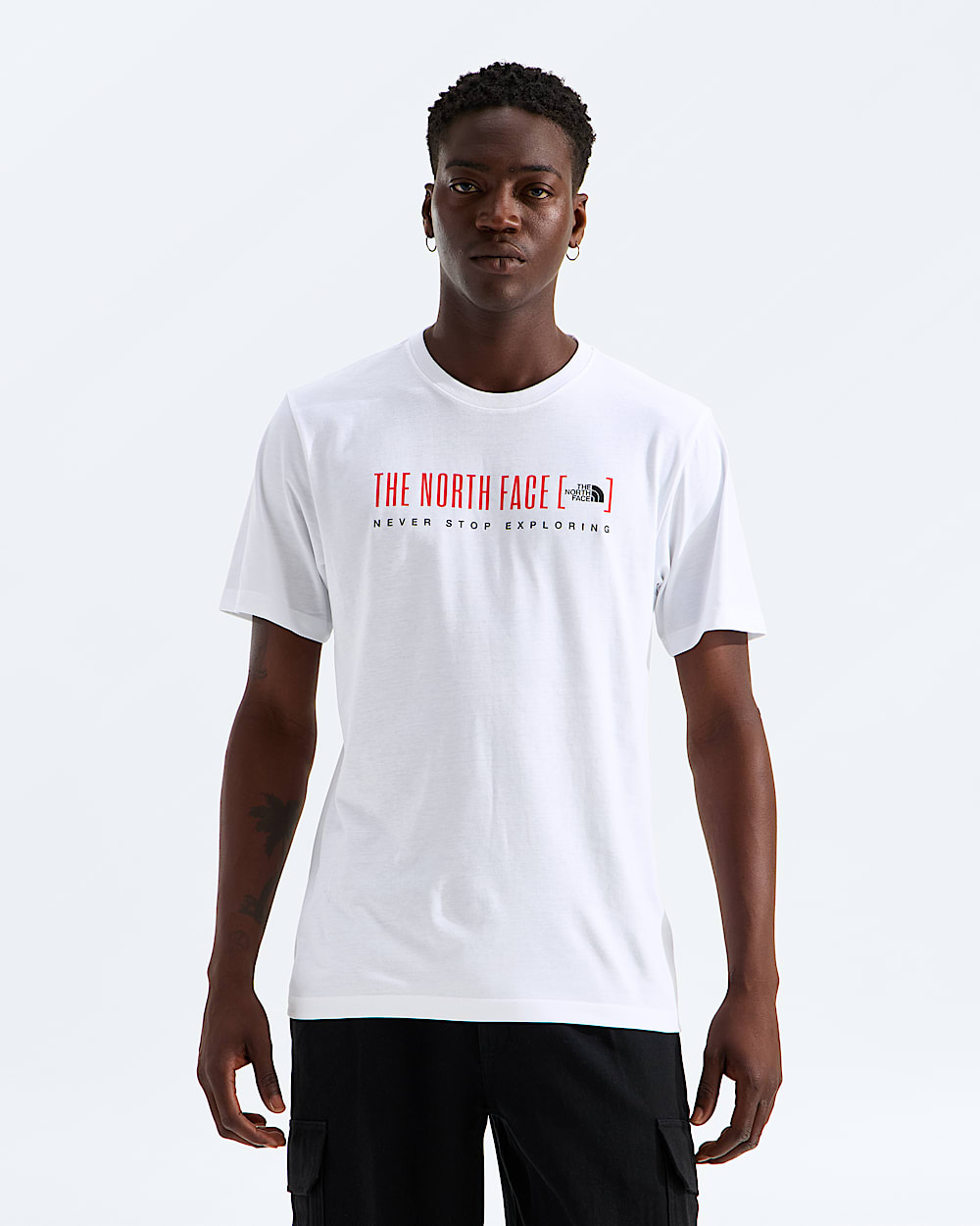 Mens Bracket Logo Regular ShortSleeve Tee TNF Main