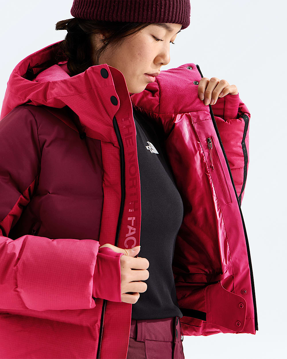 Womens Cold Spell Cropped Down Jacket TNF MODELINT