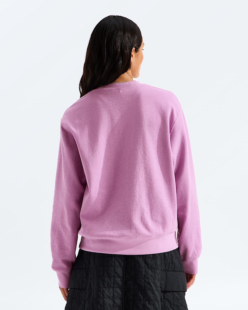 Womens TNF Double Knit Crew TNF BACK