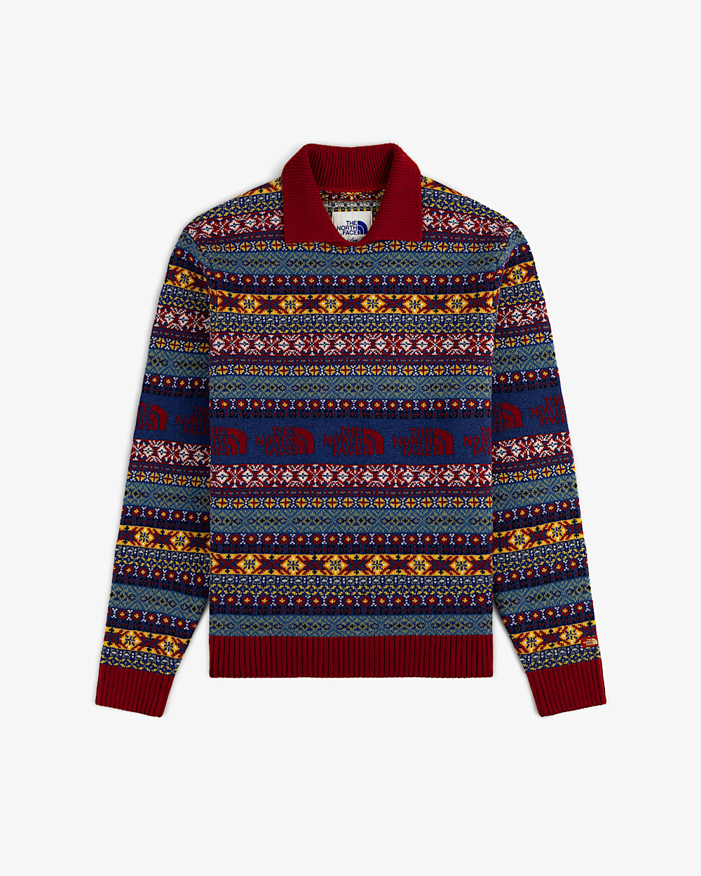 TNF X Aim Leon Dore Jacquard Sweater TNF HERO