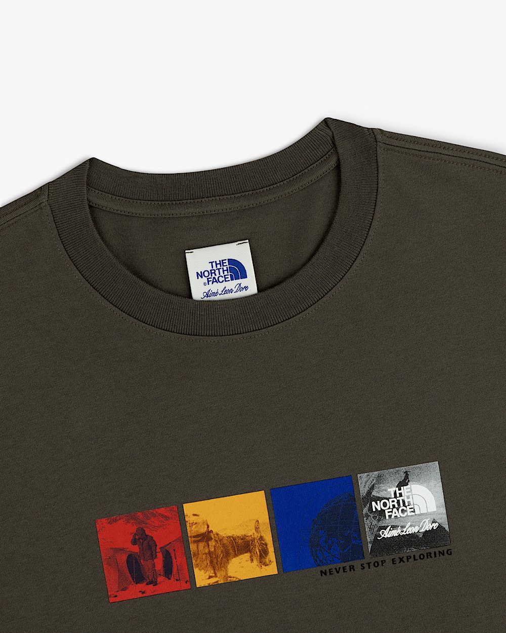 TNF X Aim Leon Dore Long Sleeve Tee TNF ALT1
