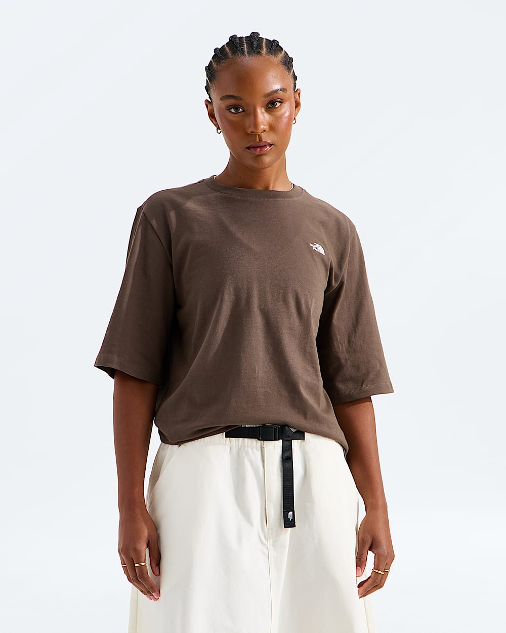 Womens TNF Essential Simple Dome Boxy Relaxed ShortSleeve Tee TNF Main