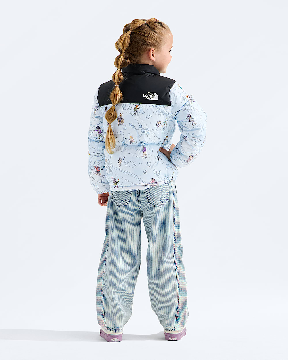 Kids 1996 Retro Nuptse JacketPrint TNF BACK