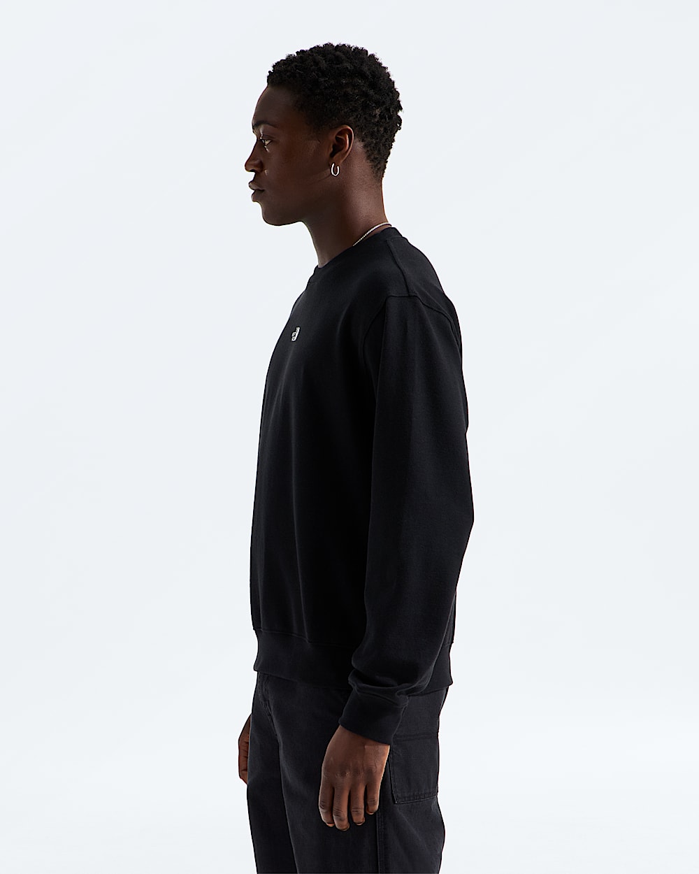 Mens TNF Double Knit Crew TNF MODEL34
