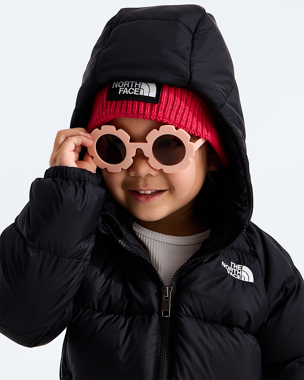 Kids Hydrenalite Down Hooded Parka TNF MODELHOOD2