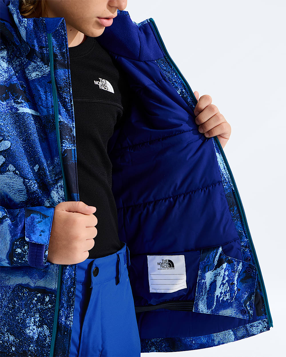 Boys Freedom Insulated JacketPrint TNF MODELINT