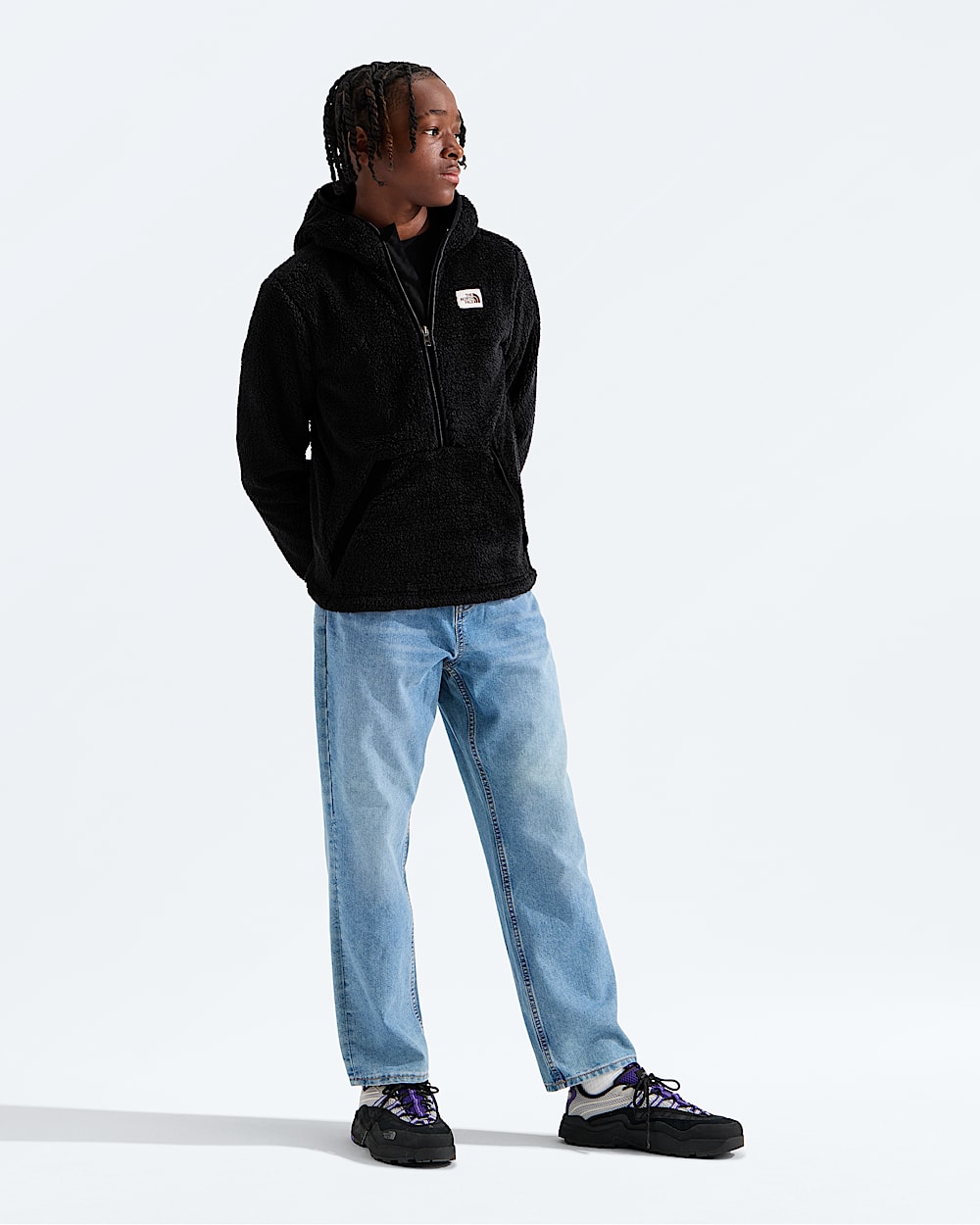 Boys Cabin Fleece Hoodie TNF HERO2