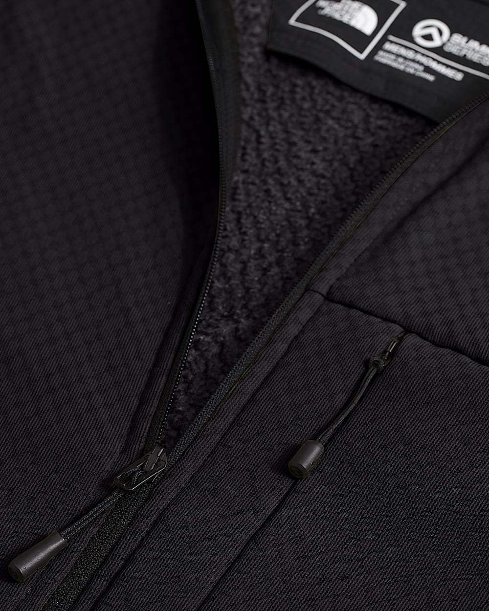 Mens Summit Series FUTUREFLEECE FullZip Hoodie TNF DETAIL3