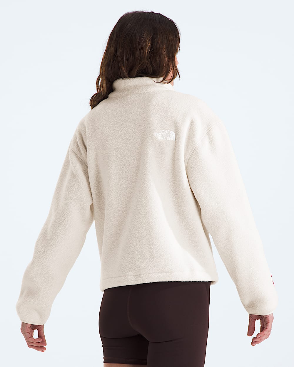 Womens TNF Fleeski Zip Pullover TNF BACK