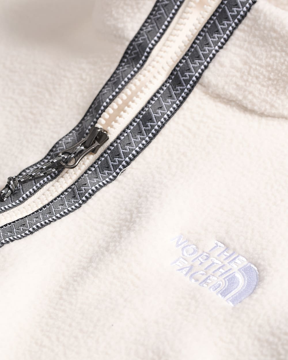 Womens TNF Fleeski Zip Pullover TNF DETAIL3