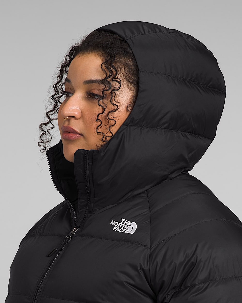 Womens Plus Hydrenalite Down Hoodie TNF MODELHOOD2