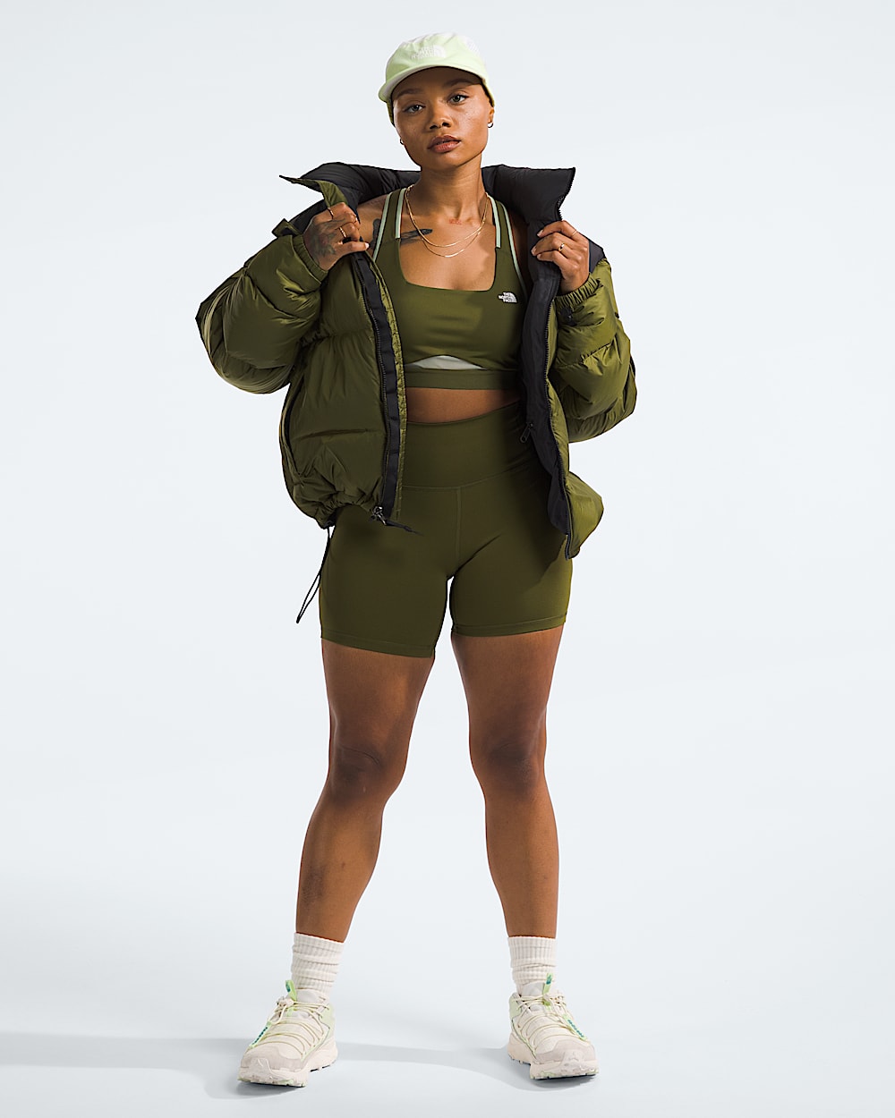 Womens Dune Sky Tights Shorts TNF HERO2