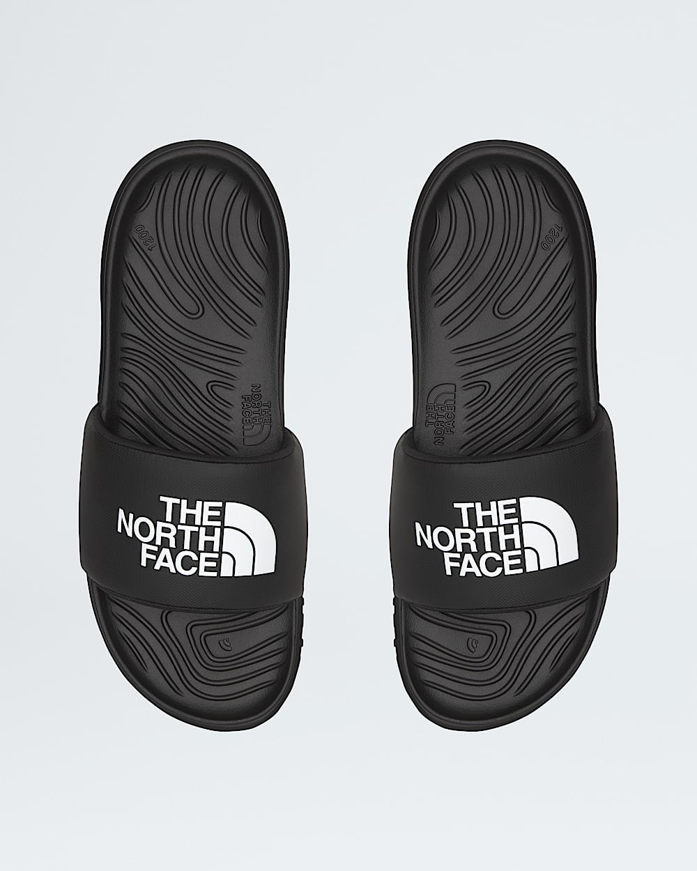 Mens Never Stop Cush Slides TNF DETAILINSTEP