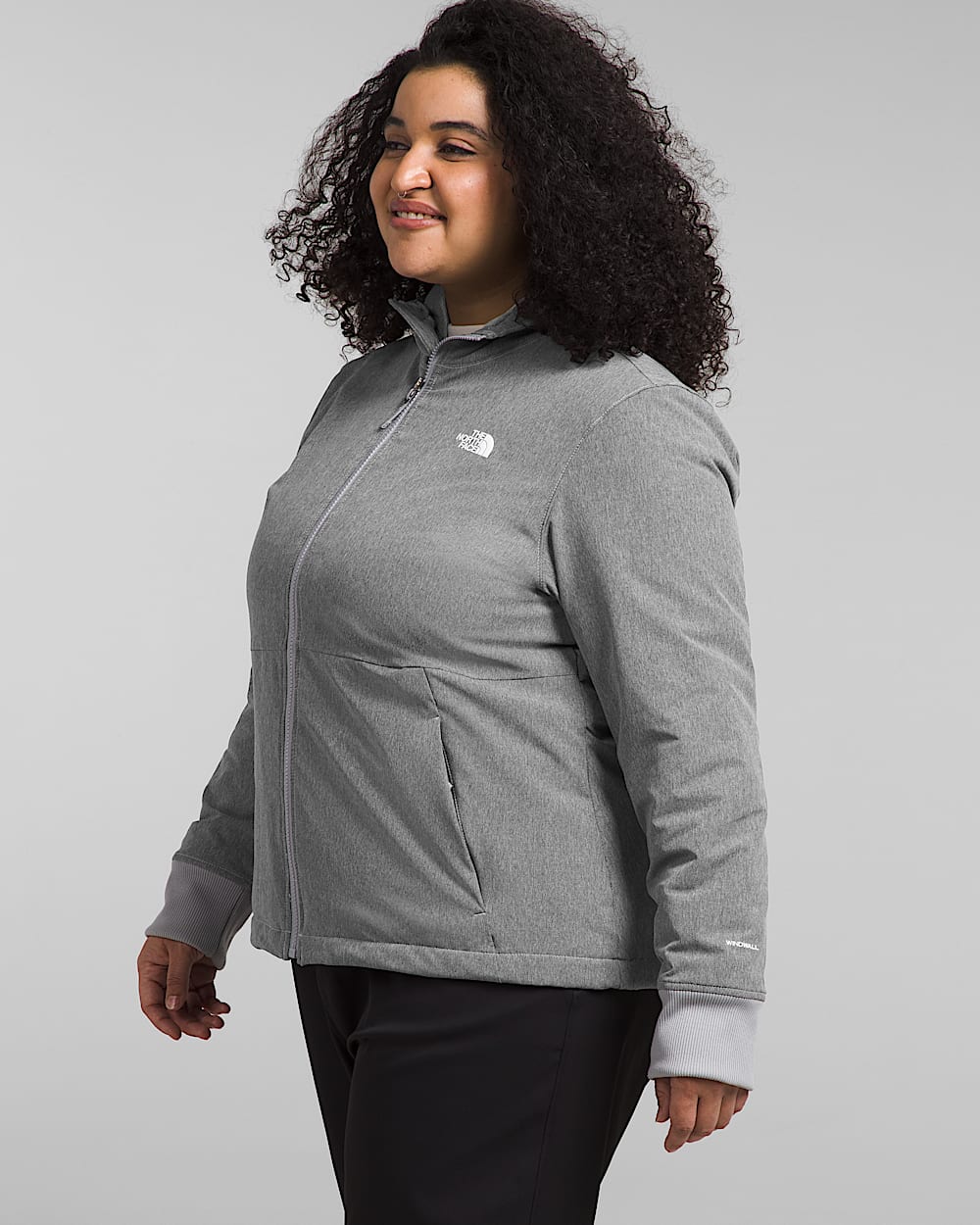 Womens Plus Shelbe Raschel Hoodie TNF MODEL34
