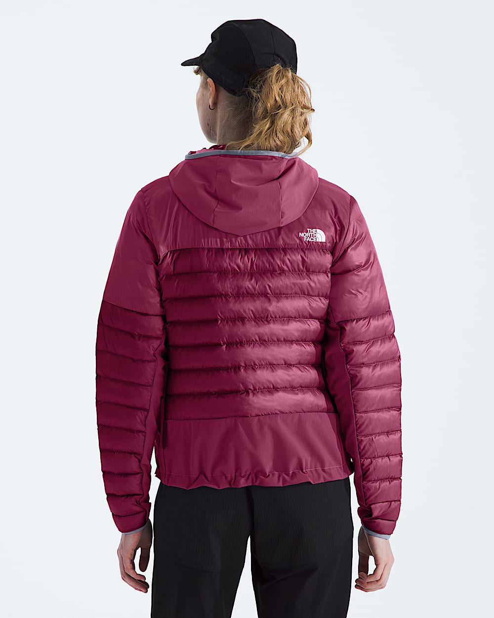 Womens Terra Peak Hybrid Hoodie TNF BACK