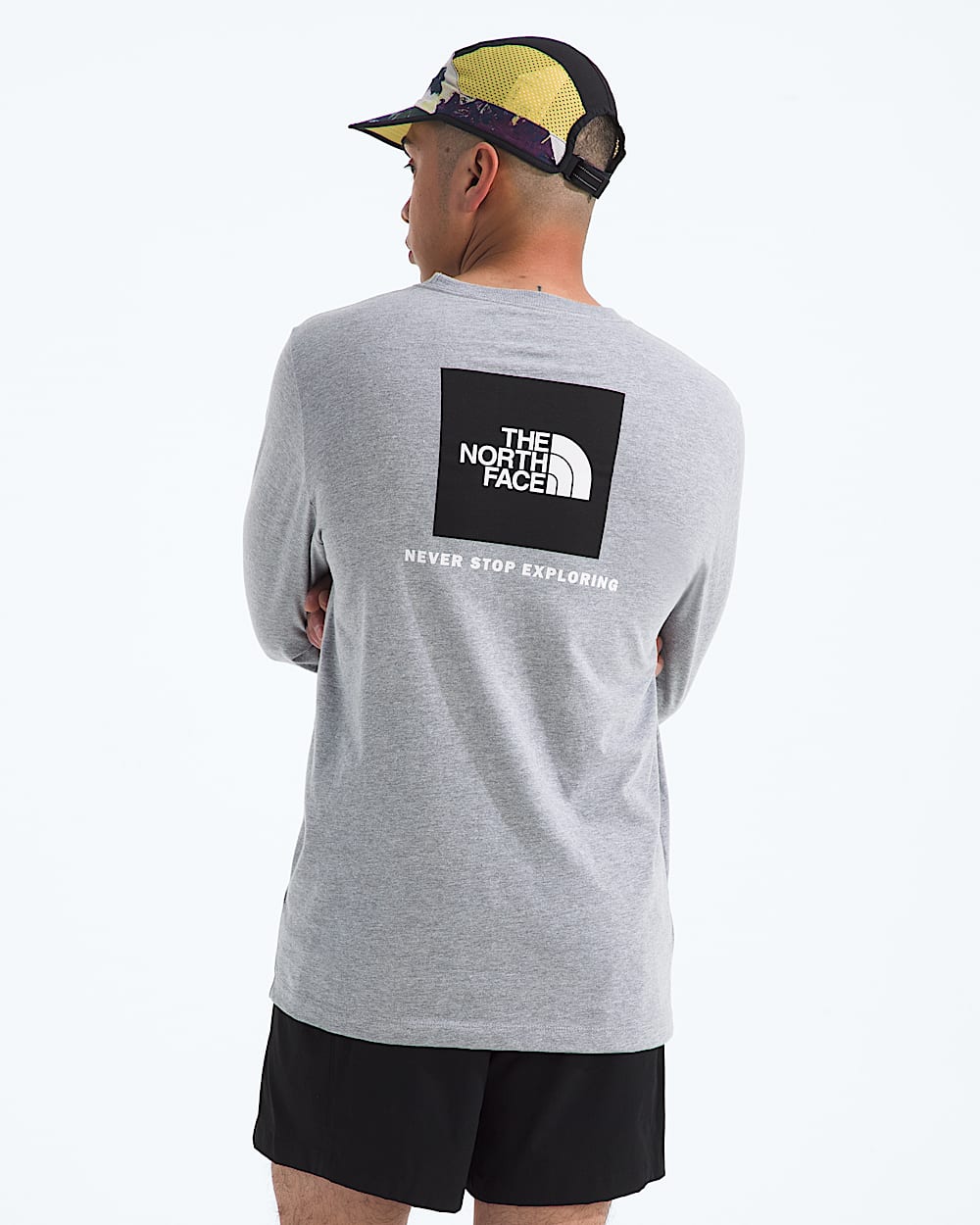 Tshirt  manches longues Evolution avec logo carr NSE pour hommes TNF HERO